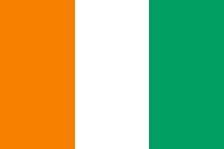 Côte d'Ivoire Country Flag